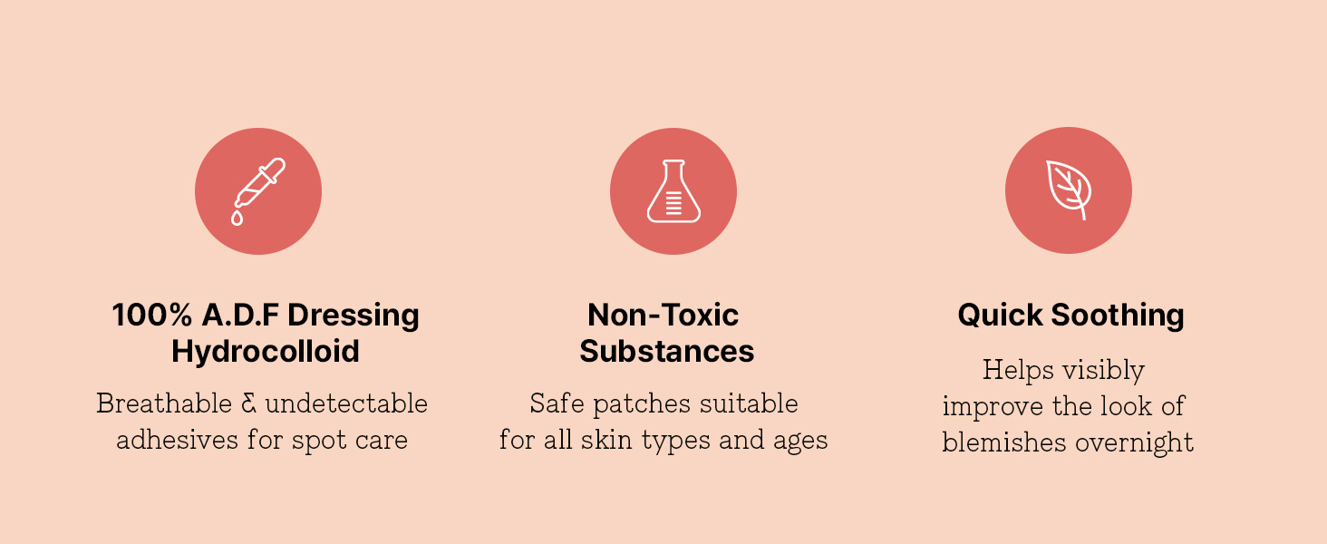 100% adf dressing breathable undetectable adhesive spot care nontoxic for all skin types