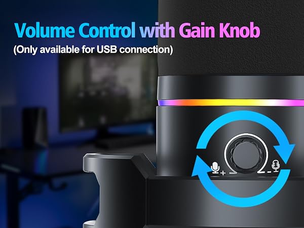 Gaming Microphone with Boom Arm