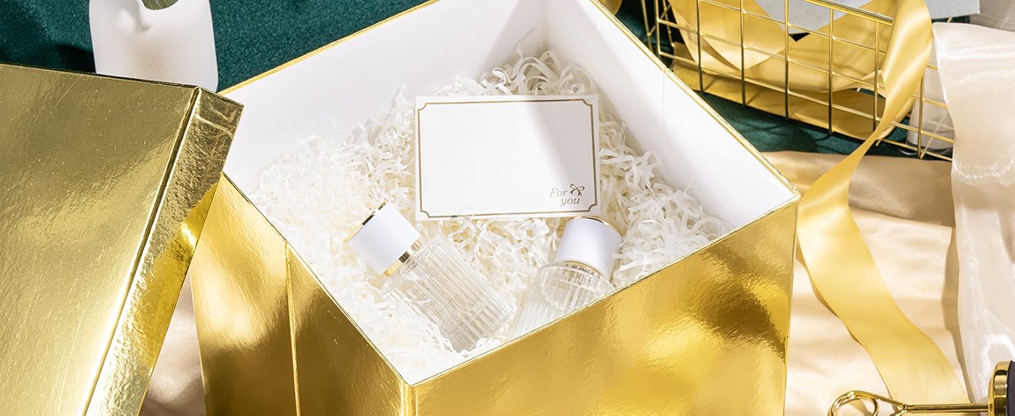 Gold Metallic Birthday Gift Box