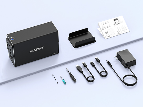 2 bay RAID docking station supports RAID 0(FAST), RAID 1, LARGE, NORMAL