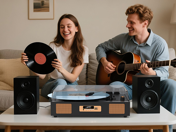 retro record player record player with bluetooth lp player