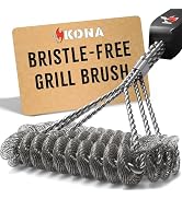 Kona Safe/Clean Grill Brush - Bristle Free BBQ Grill Brush for Outdoor Grill- 100% Rust Resistant...