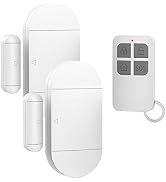 Door Window Pool Alarm with Remote Control, 2Pcs 130dB Wireless Magnetic Sensor Anti-Theft Door A...
