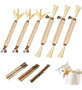 Tocirelo Cat Toys Silvervine Sticks - 12Pack Natural Cat Catnip Toys for Indoor Cats Kittens, Cat...