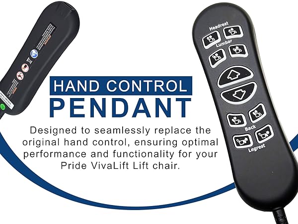 Hand Control Pendant Designed to seamlessly replace the original hand control.