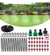 MSDADA 82ft Drip Irrigation Kits Garden Irrigation Accessories, Plant Watering System with 1/4” B...