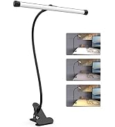 YOUKOYI LED Desk Lamp with Clamp, Flexible Gooseneck Arm Drafting Table Lamp, 10 Brightness Level...