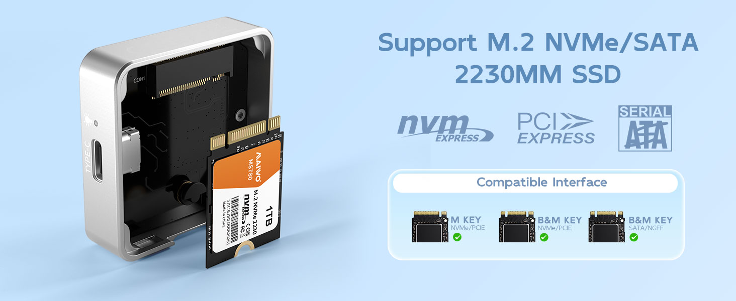 USB3.2 Gen2 Type-C nvme sata enclosure ssd to USB-C to USB-A adapter 10Gbps