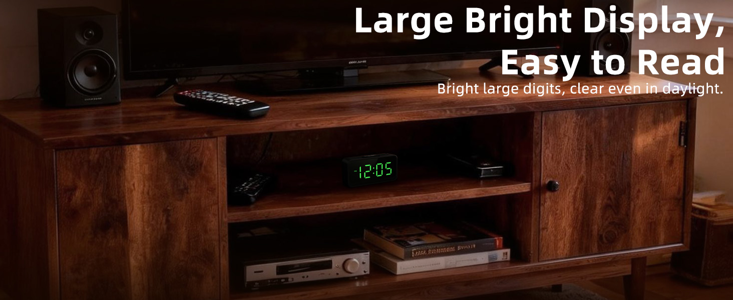 battery power alarm clock