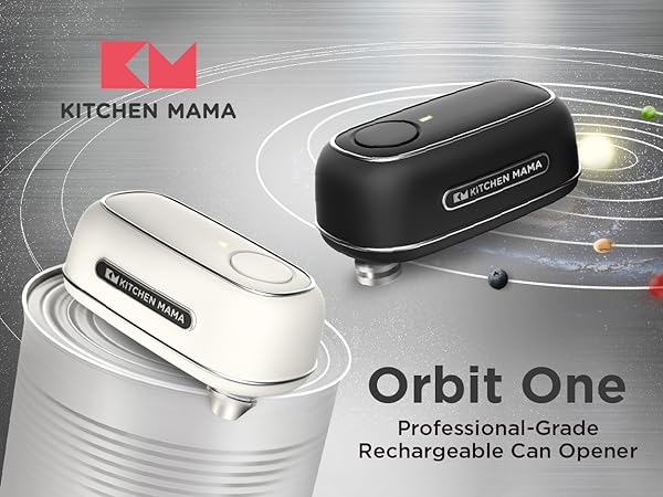 Kitchen Mama Orbit One Professional-Grade Rechargeable Can Opener