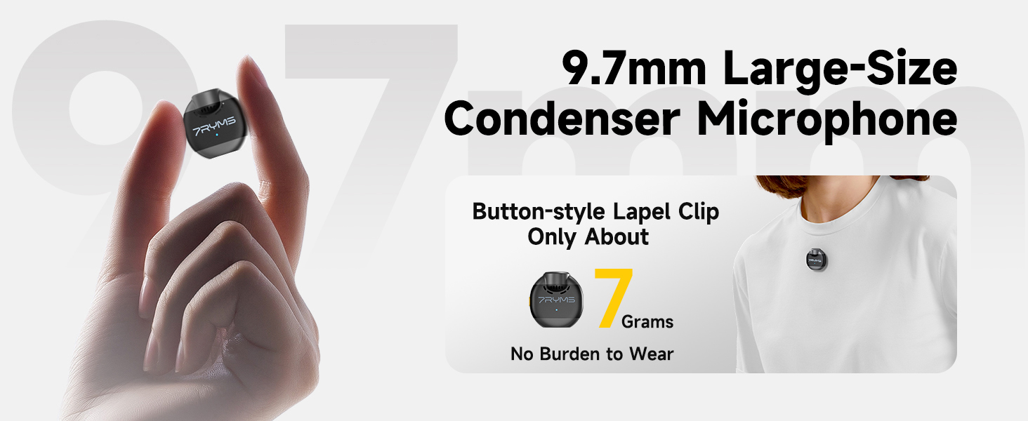 9.7mm Large-Size Condenser Microphone