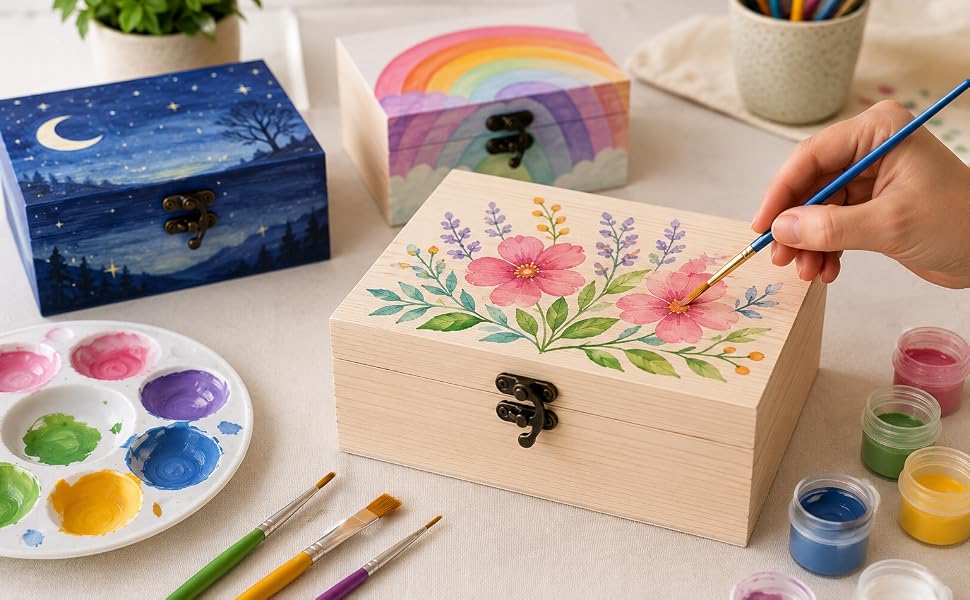 unfinished wood box