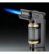 CHOICEDC Butane Torch Lighter, Jet Flame Refillable Butane Lighter with Safety Lock, Visible Fuel...