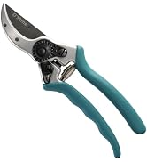 O'Shine Premium Bypass Pruning Shears - Non-Stick PTFE Coated Professional Garden Shears for Gard...