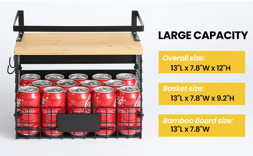 Magnetic Shelf Basket Spice Rack for Fridge