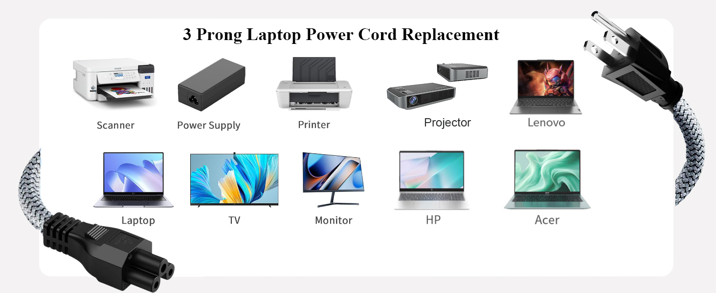 3 Prong Replacement Cable