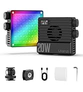 ULANZI LE20 RGB Video Light, 20W Pocket Camera Light 5000mAh Portable Photo Video Lighting, 2500-...