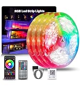 NBBUFF LED Lights for Bedroom 300FT, RGB LED Strip Lights Music Sync, Led Light Strip with Remote...