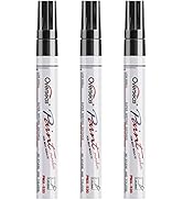 Permanent Paint Markers Pens - 3 Pack Black Oil Based Paint Pens, Medium Tip, Quick Drying and Wa...