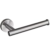 USHOWER Brushed Nickel Toilet Paper Holder, Wall-Mounted Toilet Roll Holder for Bathroom, Durable...