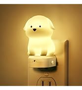 DORESshop LED Night Light for Kids, 3D Cute Puppy Night Lights Plug into Wall with Dusk to Dawn S...