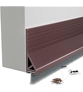 KNEELISA 39”X 1 Pack Rubber Door Sweep for Bottom of Door Exterior & Interior,Silicone Adhesive U...