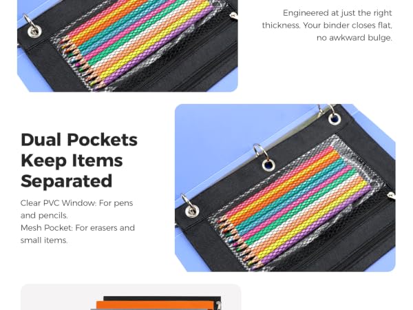 2-Pocket Zipper Pencil Case