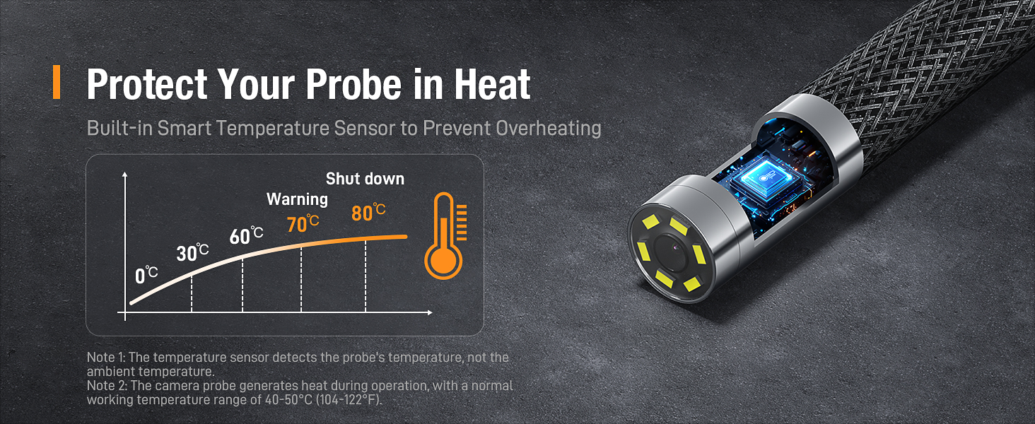 TD300P articulating borescope with protect probe smart sensor