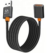 HOWJIM USB Extension Cable 5FT,USB 2.0 A Male to Female USB Extender Cord | Nylon Braided 480Mbps...