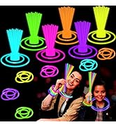 Glow Sticks Party Pack 8"-50, Light up Bracelets & Necklaces Accessories for Kids, Easter Neon Gl...