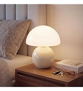 Dawnwake Mushroom Lamp Table Lamp for Bedroom,Desk Bedside Small Lamps for Living Room Night Stan...