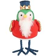 Christmas Birds Table Decorations, Thanksgiving Tabletop Centerpiece Decor, Fabric Standing Figur...