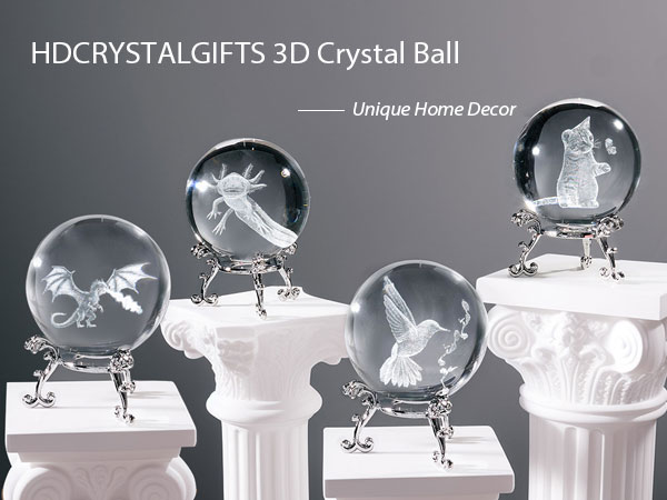 HDCRYSTALGIFTS 3D Crystal Ball