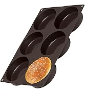 LURCH Germany Flexiform Non Stick Silicone Hamburger Bun Baking Pan | Perfect Mold For Little Cak...
