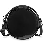 STEAMEDBUN Circle Ita Bag Round Crossbody Bag Ita Purse Pin Display Bag with Insert