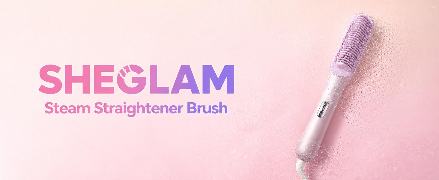 SHEGLAM Steam Straightener Brush