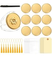 Anglecai 10 Sets Brass Coin Blanks for Laser Engraving Solid Brass Coin | 40 mm Blank Custom Engr...