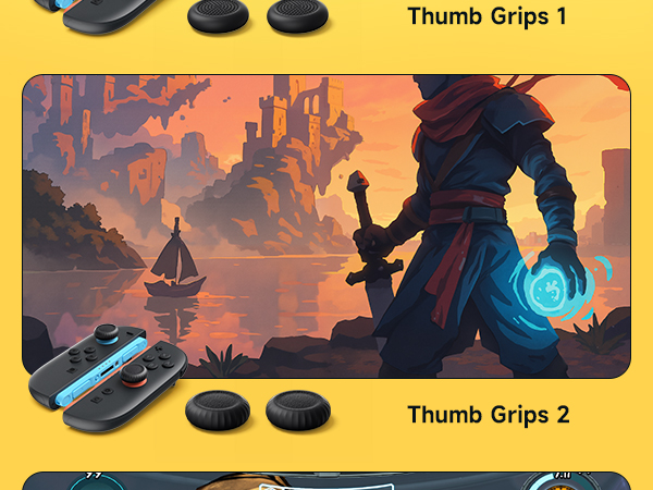 JSAUX Thumb Grips for Nintendo Switch 2
