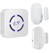 EverNary Wireless Door Sensor Alarm Chime, 500 FT Range, 58 Ringtones, 5 Adjustable Volume, On/Of...