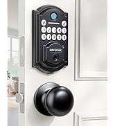 RAFECIEE Keyless Entry Door Lock Deadbolt with Handle Set, Front Door Lock Set Keyless Entry, Dig...