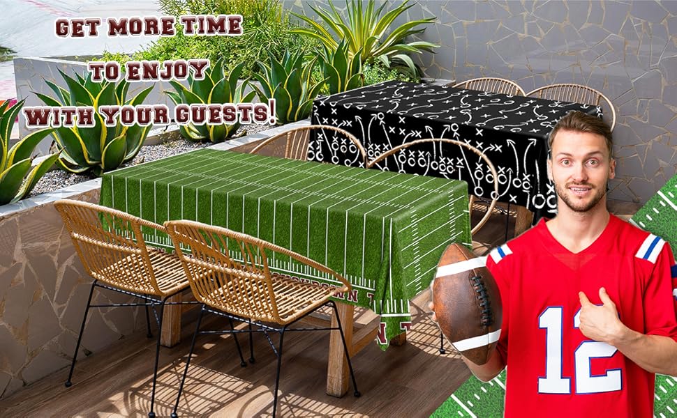 Football Tablecloth 3 Pack Football Party Decorations