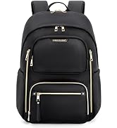LIGHT FLIGHT Women's Laptop Backpack Fit 15.6" for Travel, Work, Business, College, Anti-Theft La...
