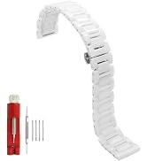 Juntan 20mm 22mm Ceramic Watch Band Quick Release Watch Replacement Strap with Stainless Steel Bu...
