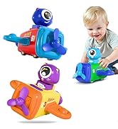 iPlay, iLearn Press to Go Car Toys for Toddlers 1-3, Baby Airplane Race Cars, Infant Push Go Play...