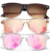 KALIYADI Polarized Sunglasses for Men and Women Matte Finish Sun glasses Color Mirror Lens UV400 ...