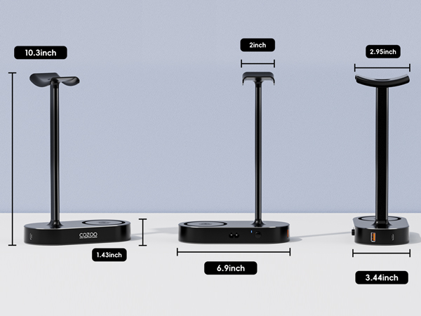 Headphone Stand With Wireless Charging