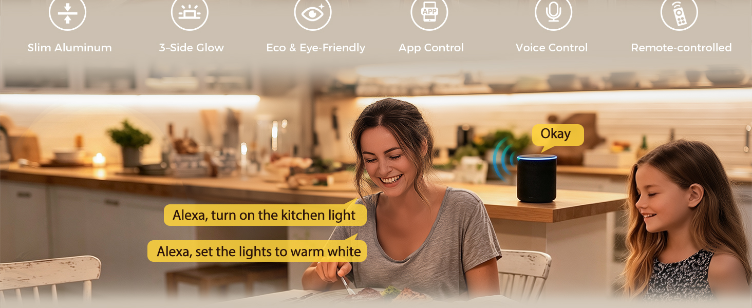 linkable under counter lights for kitchen