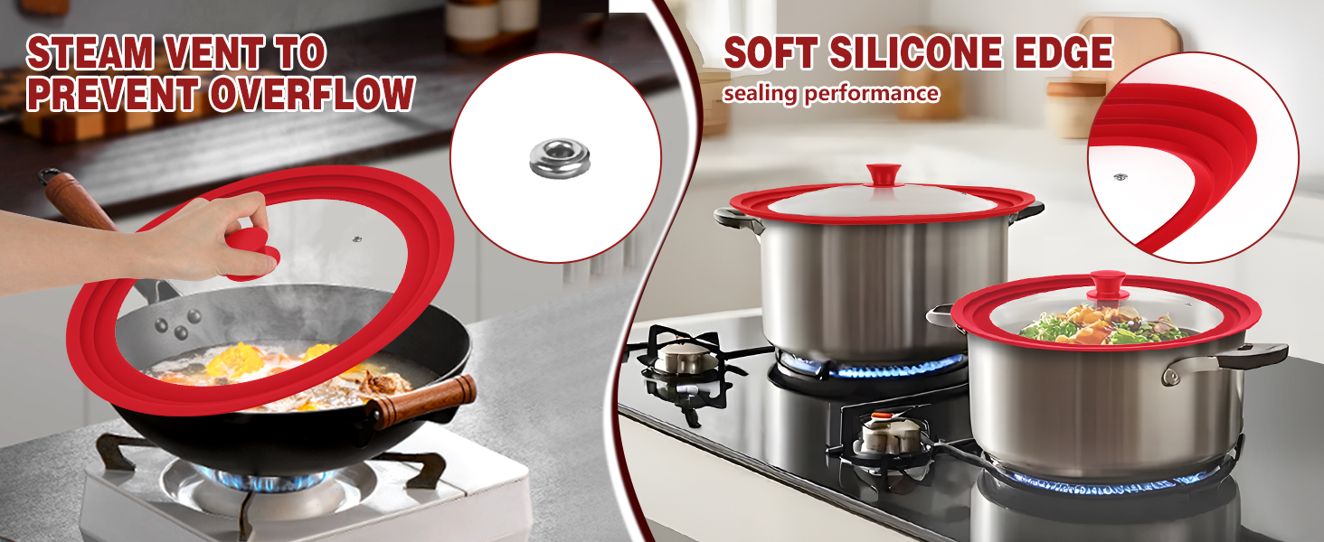 Silicone pot lid