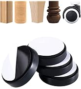 Furniture Coasters, 4 PCS 2.5 Inch Rubber Furniture Caster Cups, Non Slip Furniture Pads Floor Pr...