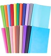 Shindel 120 Sheets Colorful Tissue Paper, Tissue Paper Bulk 19.7 x 13.8 Inch Gift Wrapping Paper ...